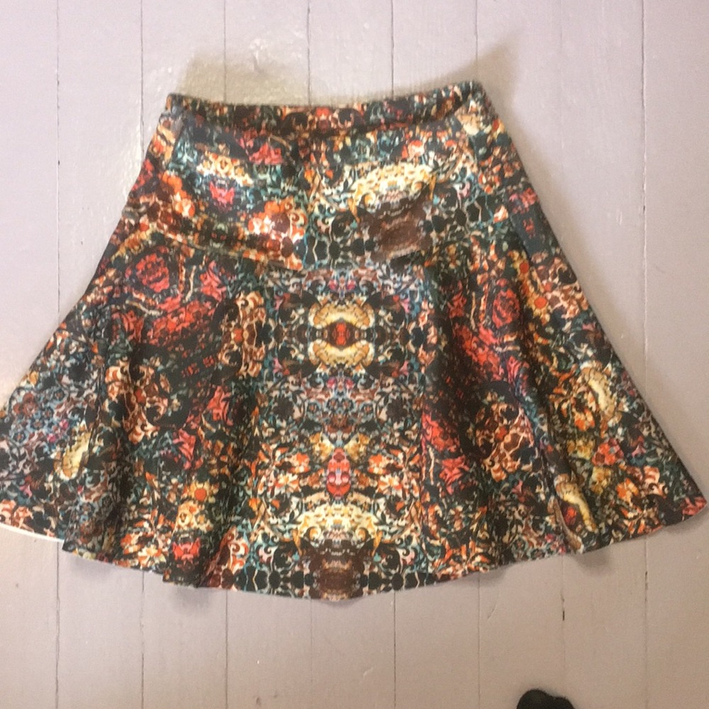 High waisted fractal skirt